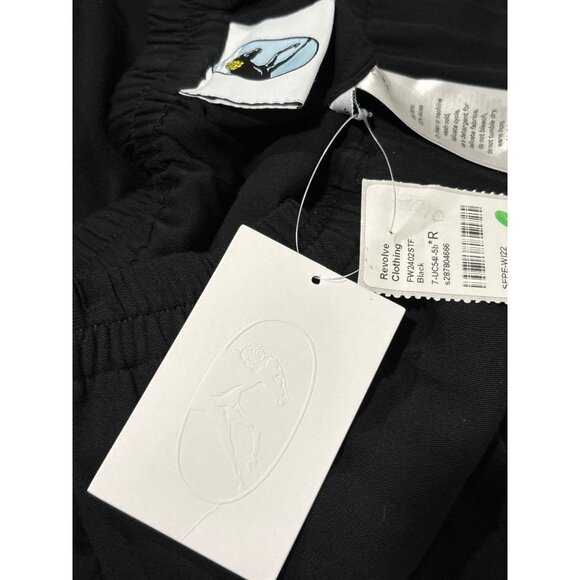 Sleeper Party Pajama Set Bows And Feathers in Black Small New Womens Pants Top - Picture 9 of 17